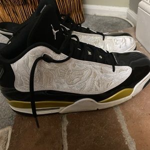 Air Jordan DUB Zero Black/White-Metallic Gold